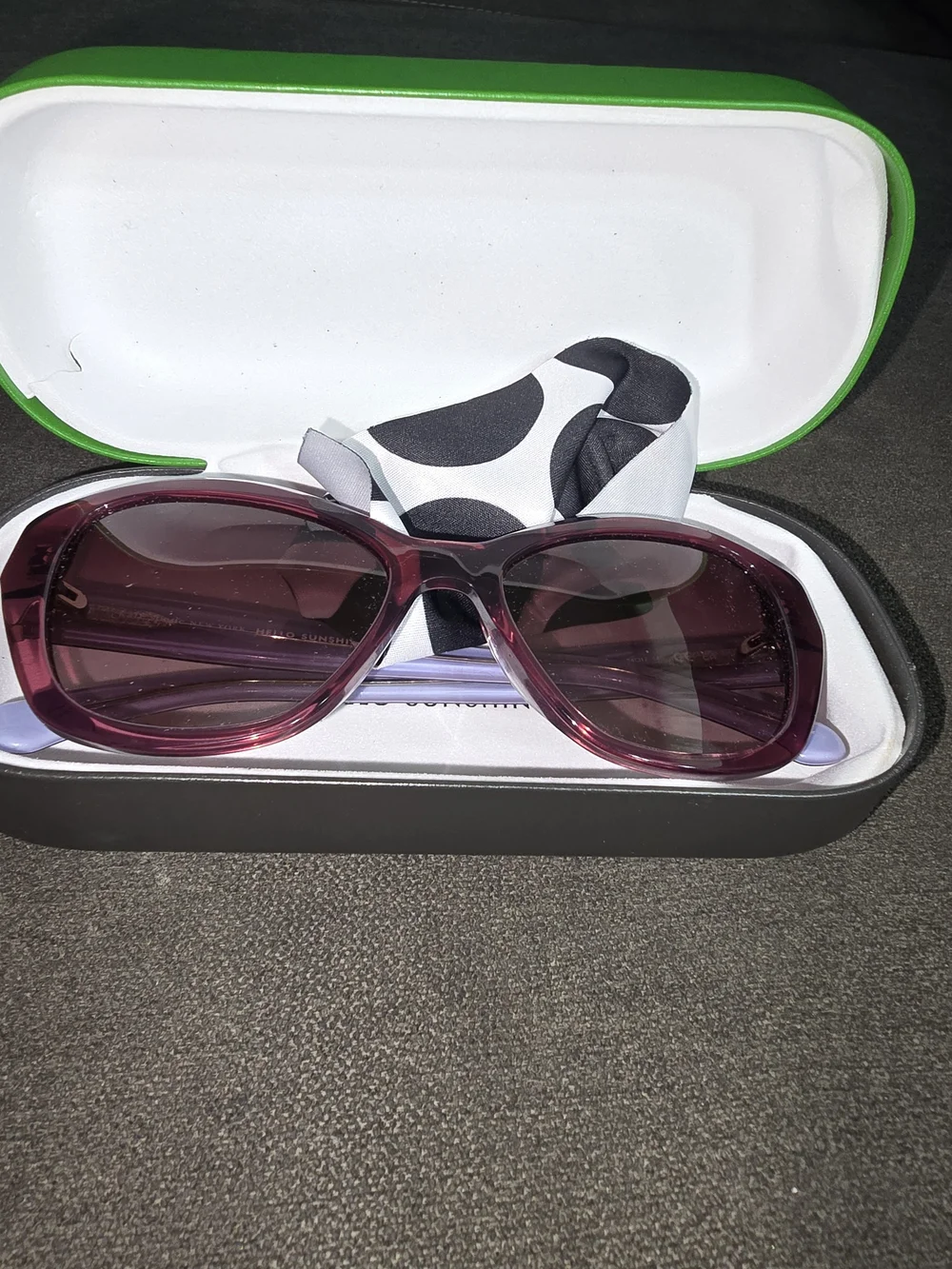 kate spade Purple Gradient Oversized Sunglasses